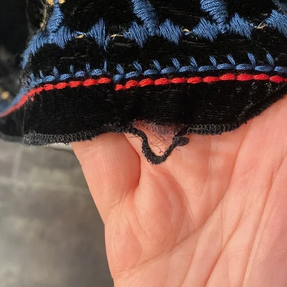 Johnny Was black velvet duster kimono jacket large read description: - Picture 7 of 10